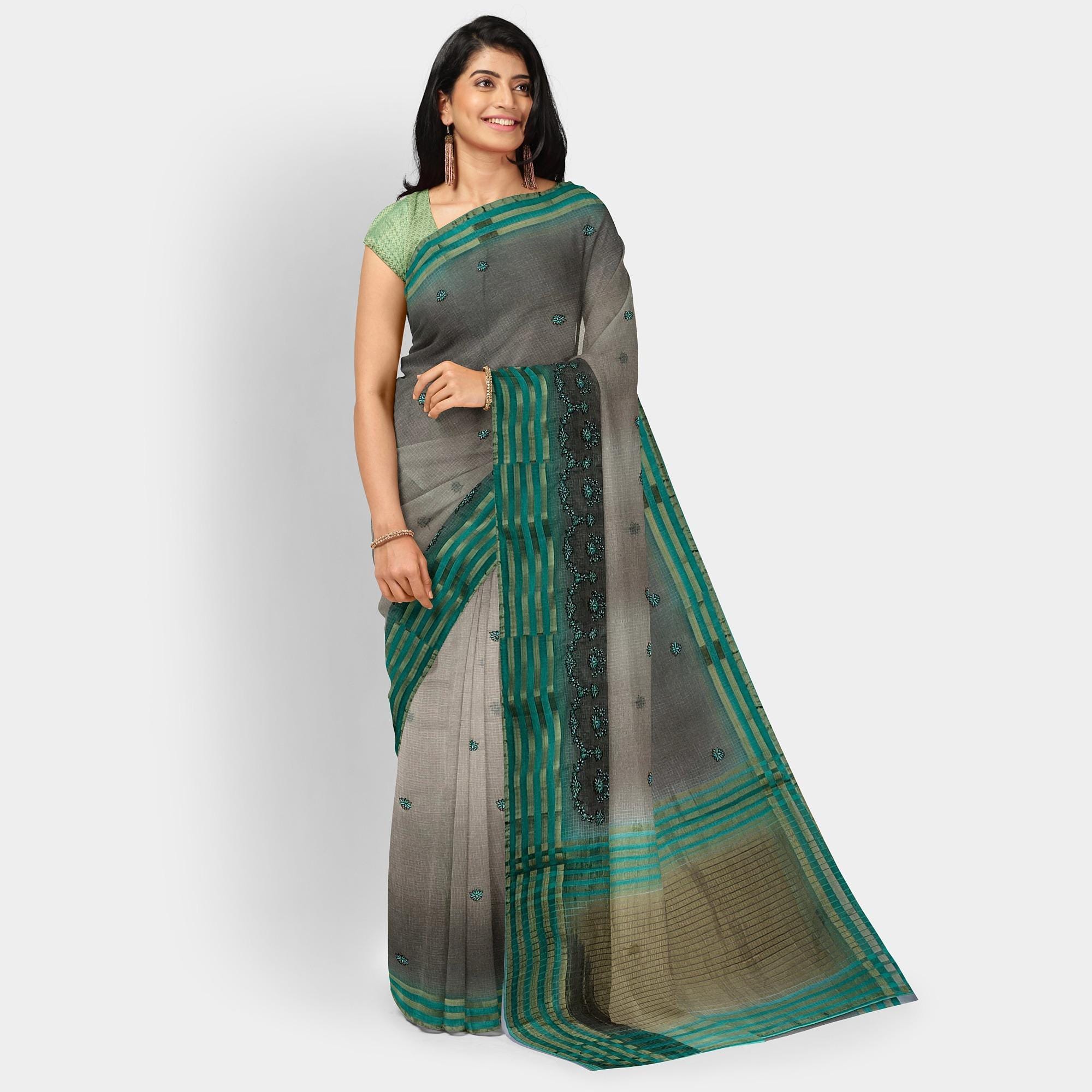 Kota Saree with Threadwork