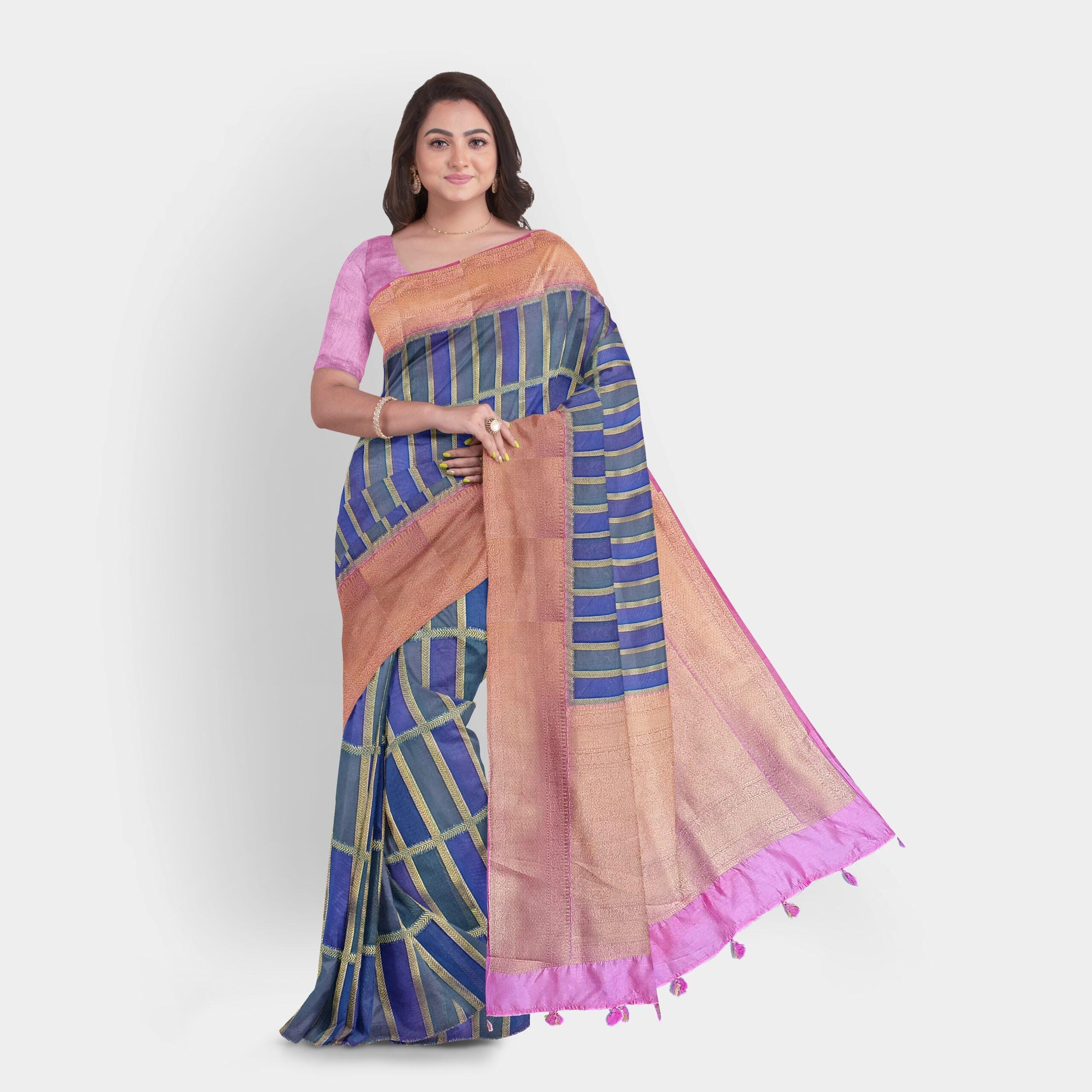 Handloom Mangalgiri Semi Silk