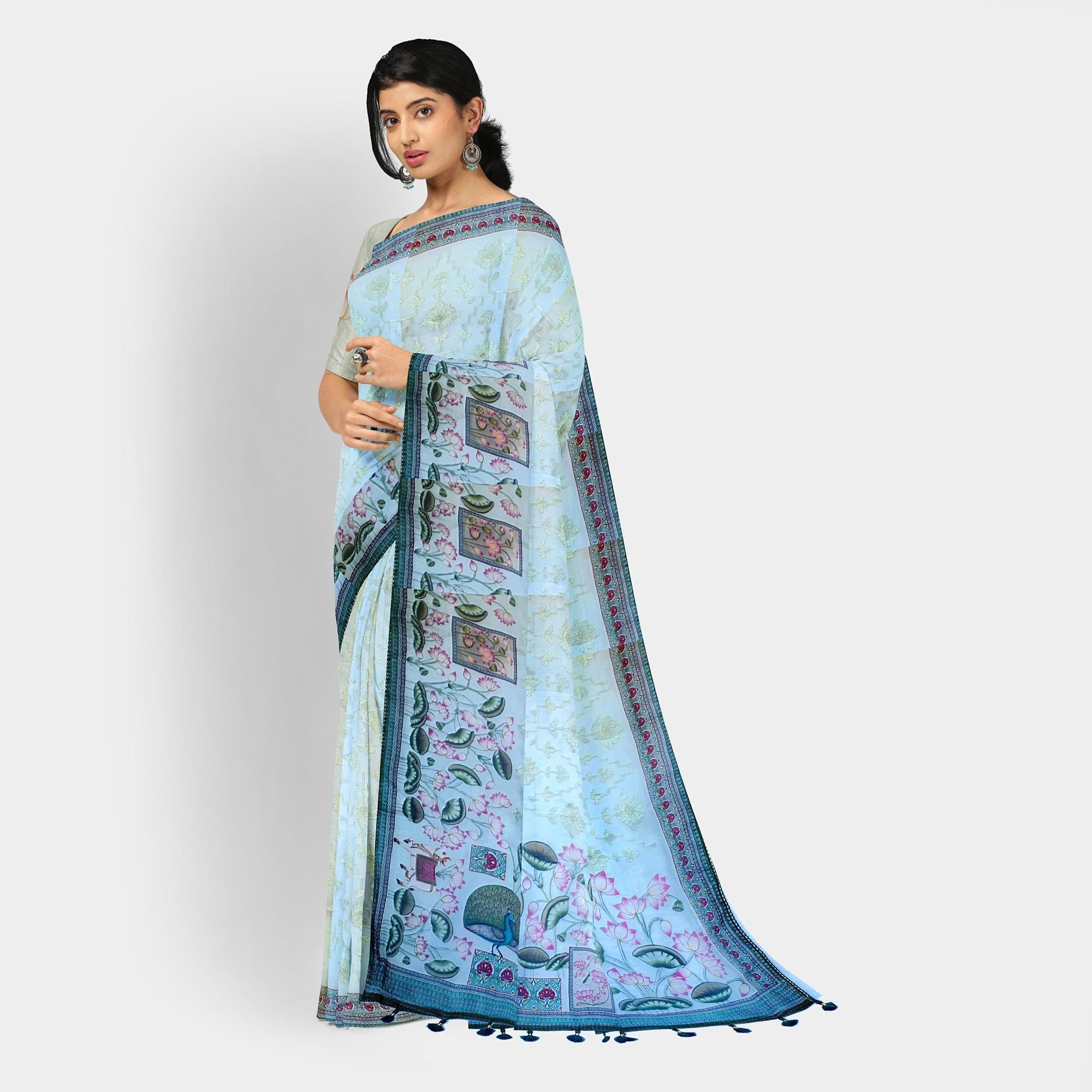 Fancy Tussar Saree