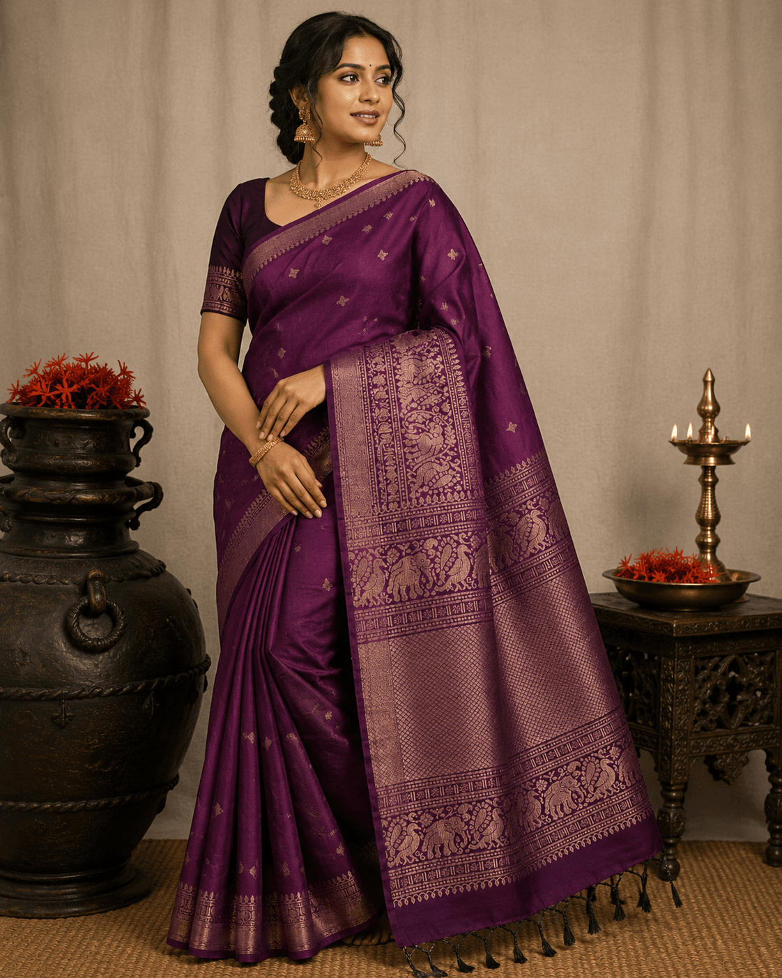 Kanchipuram Silk - Purple